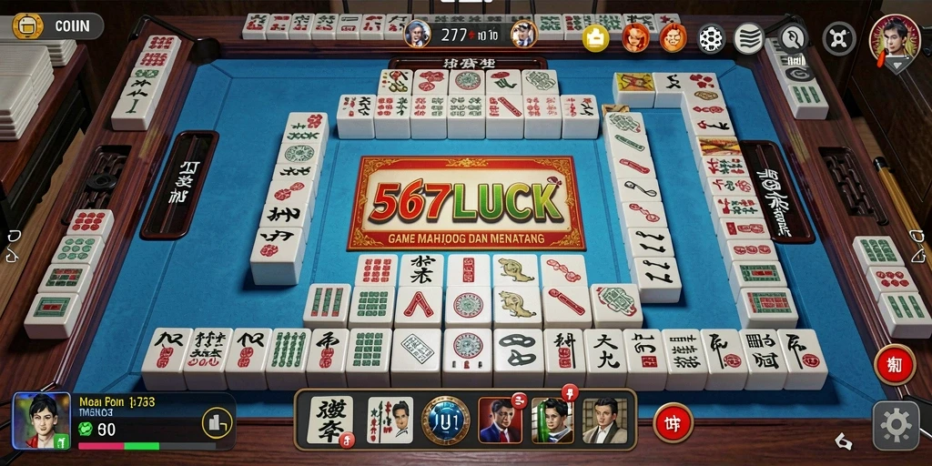 Tampilan gameplay seru di 567LUCK dengan berbagai tema Mahjong.