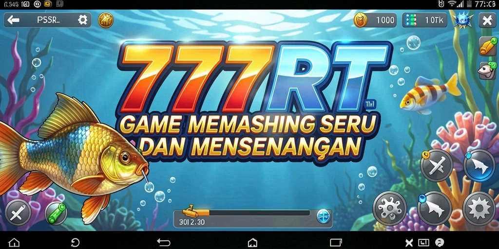 Gameplay menarik dari 777RT saat memancing ikan besar.