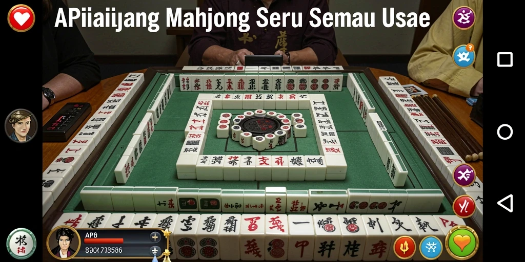 Screenshot gameplay API36 menampilkan keseruan bermain Mahjong.