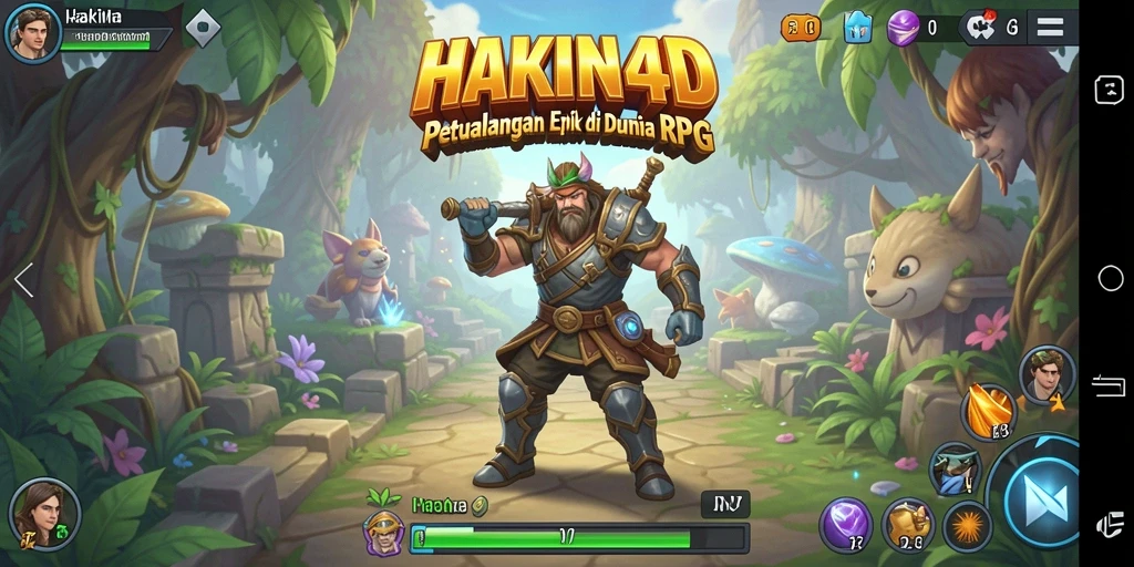 Tangkapan layar HAKIN4D menampilkan aksi pertempuran RPG yang mendebarkan.