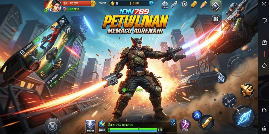 Tampilan gameplay Action seru dalam IDN789 dengan aksi mendebarkan.