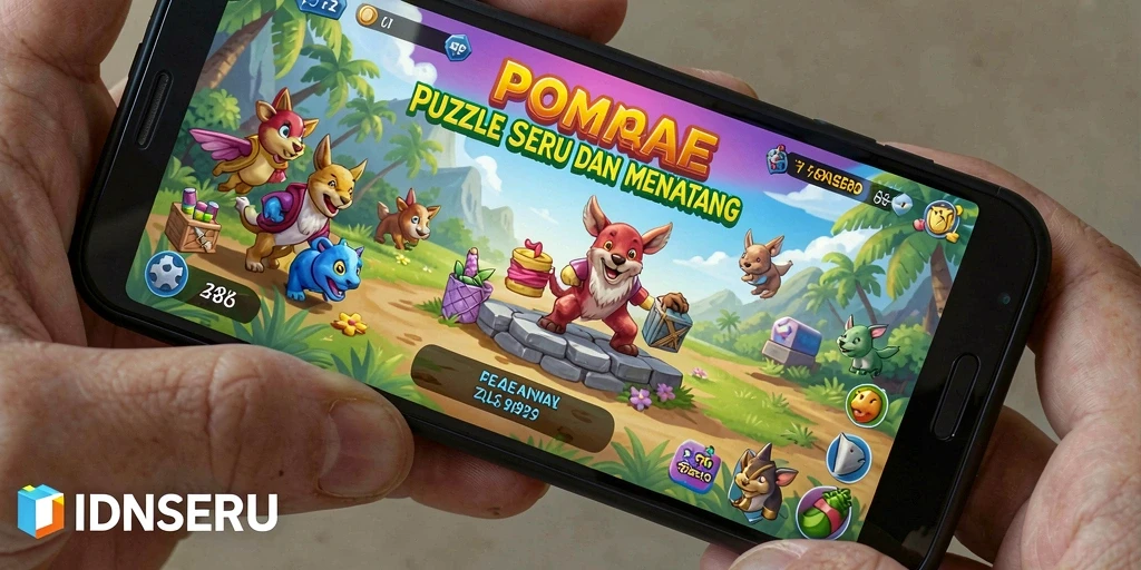 Tampilan gameplay IDNSERU yang penuh tantangan puzzle.