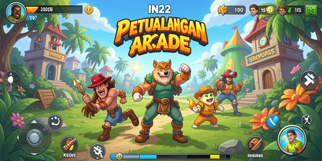 Screenshot utama IN22 menampilkan gameplay yang penuh aksi dan tantangan.