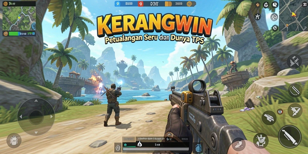 Tampilan pertempuran epik dalam KERANGWIN dengan aksi seru.