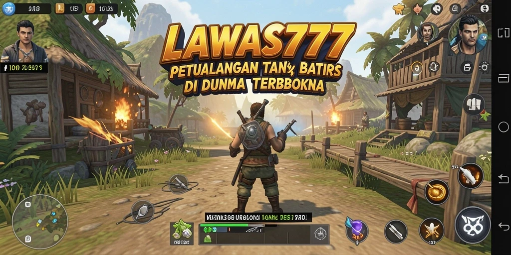 Screenshot gameplay <strong>LAWAS777</strong> menunjukkan petualangan mendebarkan di dunia terbuka.