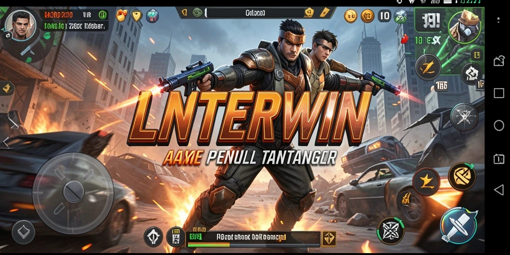 Tangkapan layar LNTERWIN menunjukkan aksi mendebarkan dalam pertempuran.
