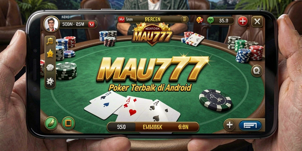 Tampilan gameplay Poker yang seru dan menegangkan di MAU777.