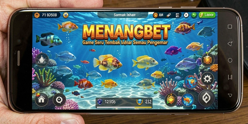 Tampilan gameplay seru dari MENANGBET, penuh aksi menembak ikan.