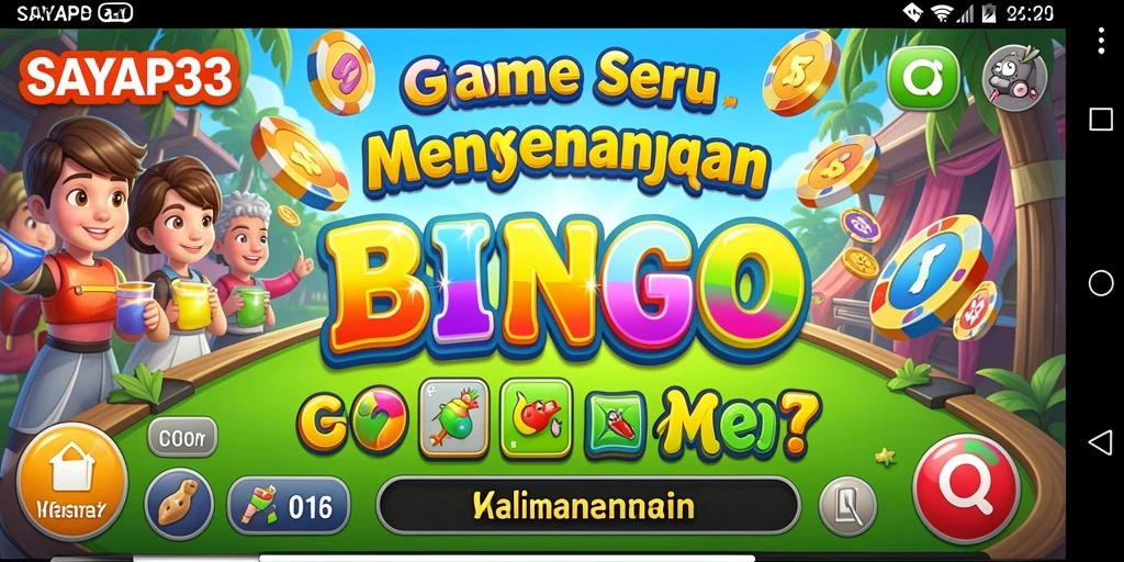 Tampilan gameplay Bingo yang menarik dan seru di SAYAP33.