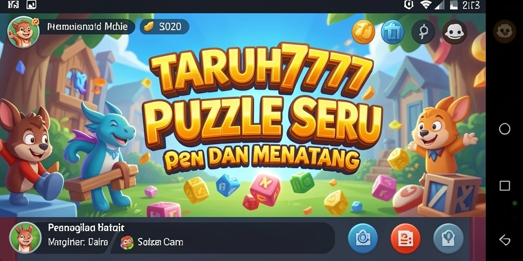 Menampilkan gameplay menantang dalam TARUH777, dengan desain yang menarik.